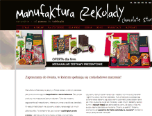 Tablet Screenshot of manufakturaczekolady.pl